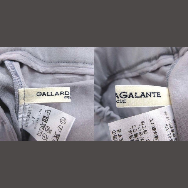 GALLARDA GALANTE(ガリャルダガランテ)のガリャルダガランテ ワイドパンツ スカンツ タック スラックス F グレー レディースのパンツ(その他)の商品写真