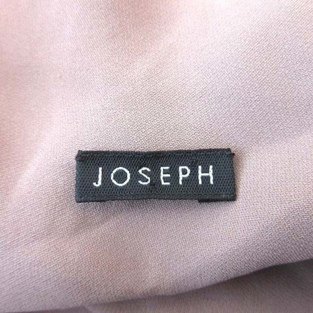 JOSEPH(ジョゼフ)のジョセフ ラップスカート ギャザー ひざ丈 絹 シルク ウエストマーク 34 茶 レディースのスカート(ひざ丈スカート)の商品写真