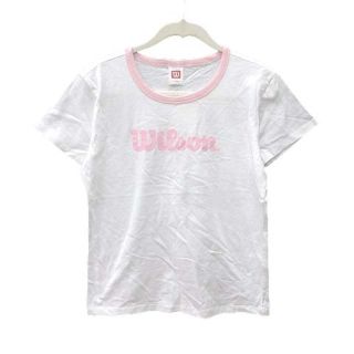 ウィルソン(wilson)のウィルソン Tシャツ カットソー 半袖 クルーネック ロゴプリント L 白 (ポロシャツ)