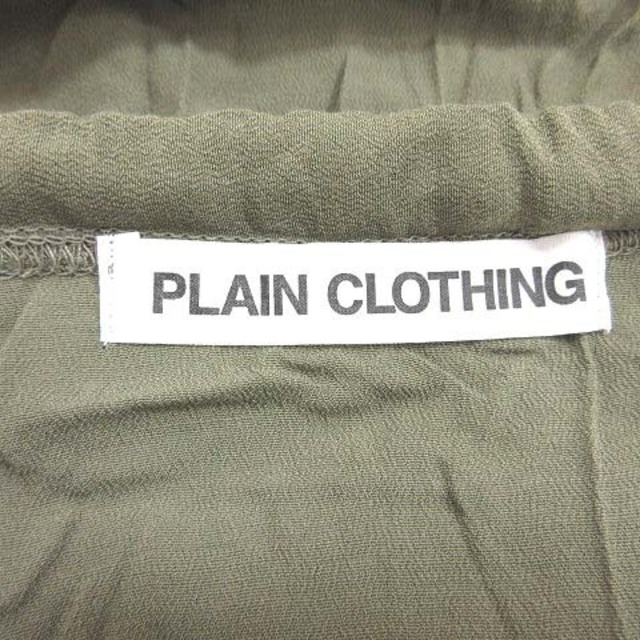 PLAIN CLOTHING(プレーンクロージング)のプレーンクロージング ブラウス ノースリーブ プルオーバー クルーネック F 緑 レディースのトップス(シャツ/ブラウス(半袖/袖なし))の商品写真
