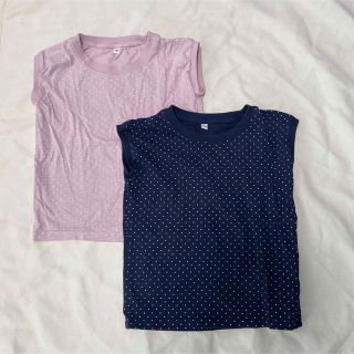 ムジルシリョウヒン(MUJI (無印良品))の無印良品　120センチ　フレンチスリーブ　セット(Tシャツ/カットソー)