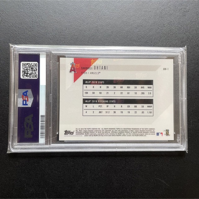 【PSA10 最優秀賞新人王受賞】大谷翔平　MLB topps ルーキー カード 1