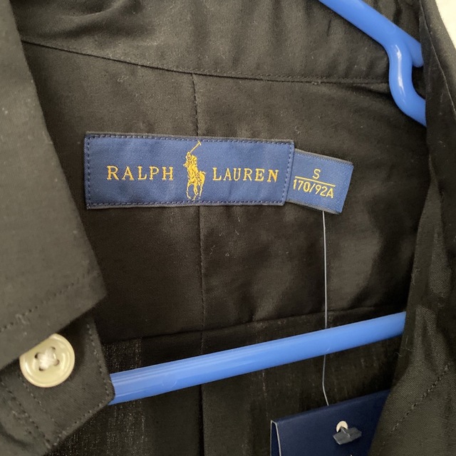 POLO RALPH LAUREN(ポロラルフローレン)の新品　ポロラルフローレン　メンズ長袖シャツ　ブラック メンズのトップス(Tシャツ/カットソー(七分/長袖))の商品写真