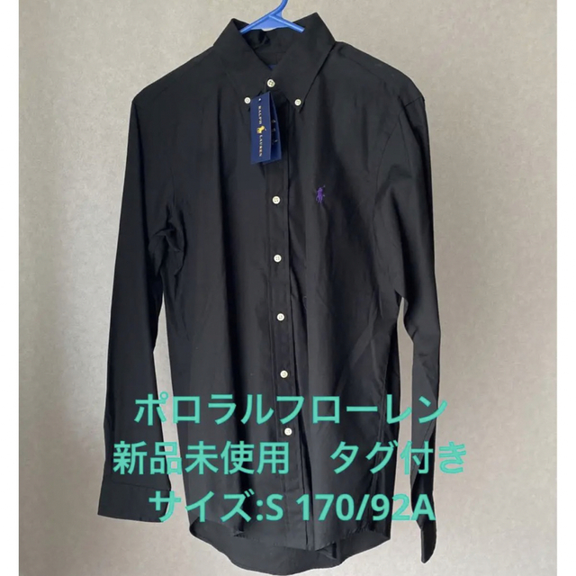 POLO RALPH LAUREN(ポロラルフローレン)の新品　ポロラルフローレン　メンズ長袖シャツ　ブラック メンズのトップス(Tシャツ/カットソー(七分/長袖))の商品写真