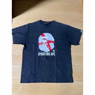 アベイシングエイプ(A BATHING APE)のA BATHING APE 古着　90s 旧タグ　ビックロゴ　(Tシャツ/カットソー(半袖/袖なし))