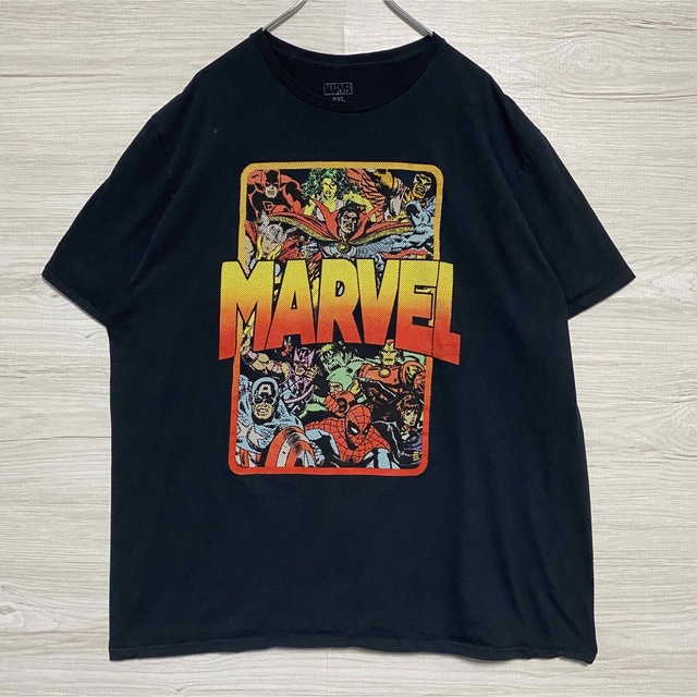 MARVEL(マーベル)の【入手困難】marvel マーベル　Tシャツ　2XLサイズ　海外　一点物 メンズのトップス(Tシャツ/カットソー(半袖/袖なし))の商品写真