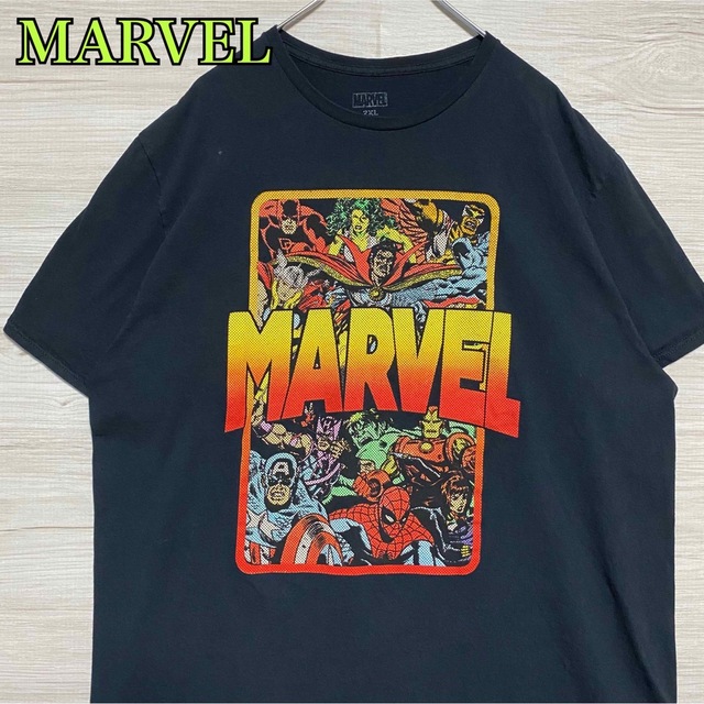 MARVEL(マーベル)の【入手困難】marvel マーベル　Tシャツ　2XLサイズ　海外　一点物 メンズのトップス(Tシャツ/カットソー(半袖/袖なし))の商品写真