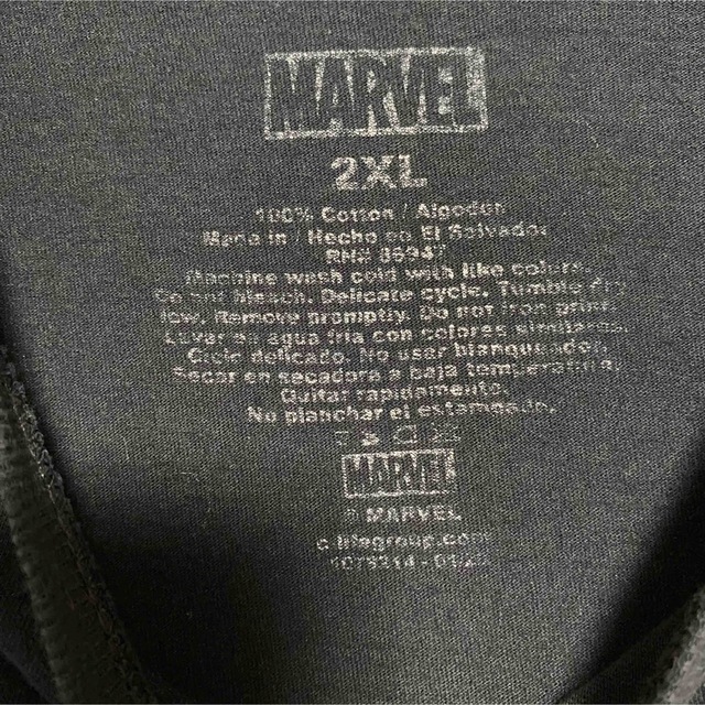 MARVEL(マーベル)の【入手困難】marvel マーベル　Tシャツ　2XLサイズ　海外　一点物 メンズのトップス(Tシャツ/カットソー(半袖/袖なし))の商品写真