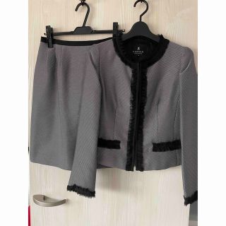 中古品 新品同様‼️ランバンコレクション 清楚な美しさ セットアップ