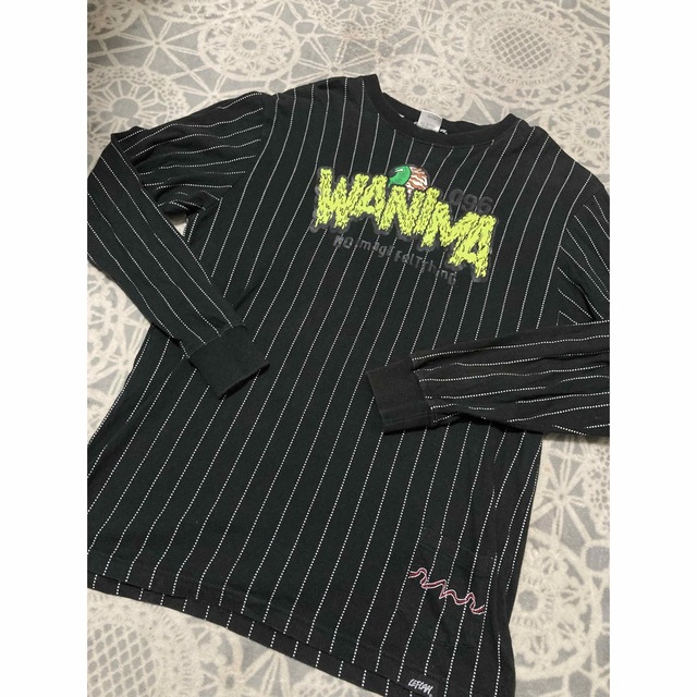 WANIMA(ワニマ)のleflah レフラー　wanima ロンT ストライプデザイン　Mサイズ メンズのトップス(Tシャツ/カットソー(七分/長袖))の商品写真