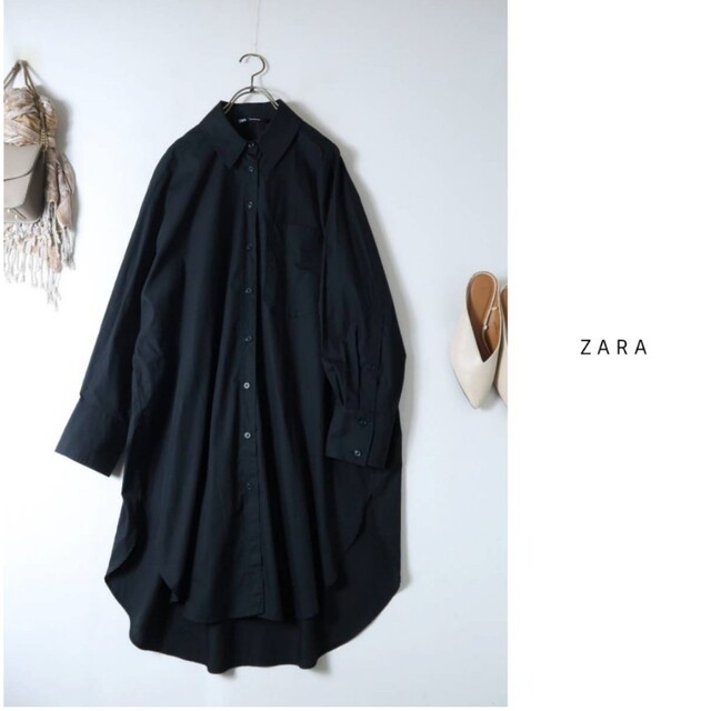 ZARA(ザラ)の美品★ZARA　ザラ★ロングシャツ レディースのトップス(シャツ/ブラウス(長袖/七分))の商品写真