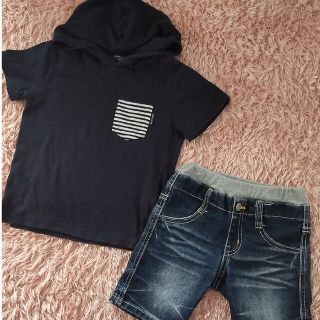 コムサイズム(COMME CA ISM)の男の子 トップス デニムパンツセット(Tシャツ/カットソー)