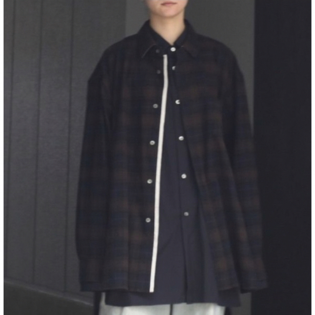 stein Oversized Layered Flannel Shirt 22 売れ筋介護用品も！ 25970