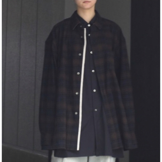 stein - stein Oversized Layered Flannel Shirt 22の通販 by (^^)'s