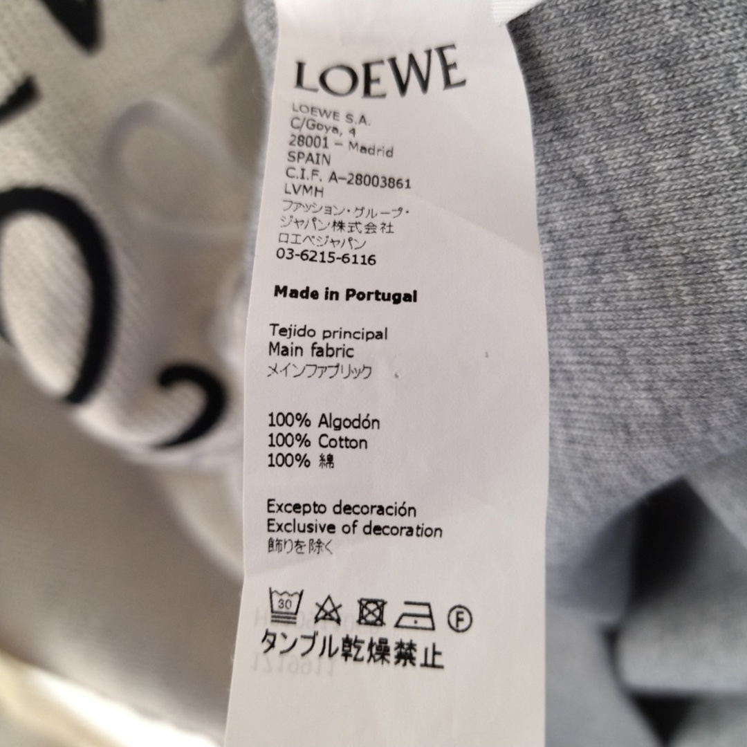 LOEWE ロエベ 21SS Insideout Anagram Embroidery Hoodie in Cotton