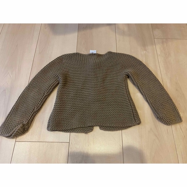 PETIT BATEAU(プチバトー)の新品・未使用　プチバトー　カーディガン　茶色 キッズ/ベビー/マタニティのベビー服(~85cm)(カーディガン/ボレロ)の商品写真