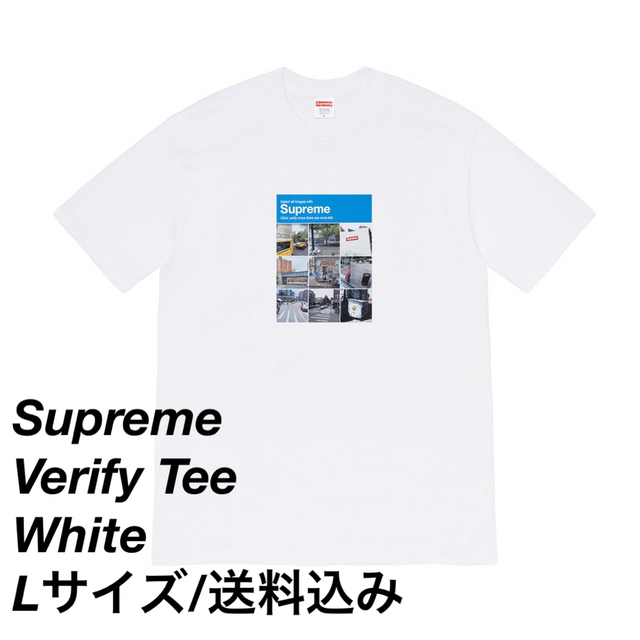 Lサイズ Supreme Verify Tee White ホワイト 白