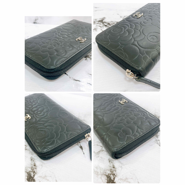 新作モデル 正規品☆美品 カメリア二つ折り シリアルシール付き 長財布