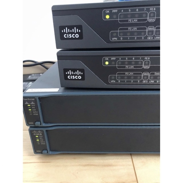 【CCNA、CCNP】4台セットCisco892J、Catalyst2960