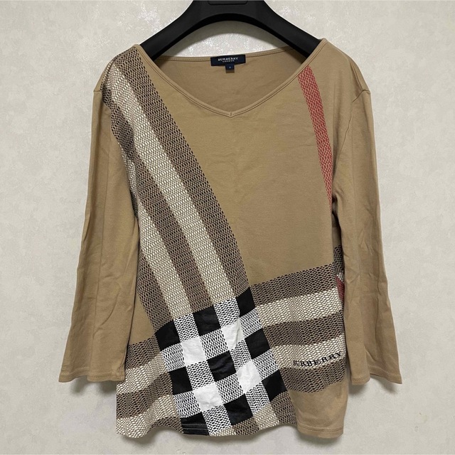 BURBERRY(バーバリー)の【 BURBERRY LONDON 】レディース 7分丈シャツ ベージュ レディースのトップス(シャツ/ブラウス(長袖/七分))の商品写真