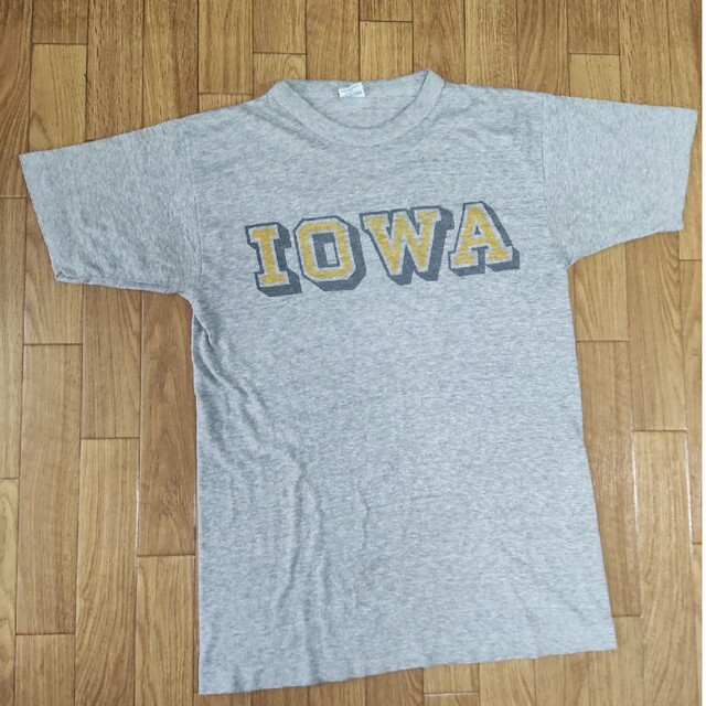 貴重　美品　チャンピオン　Tシャツ　バータグ　70’s 染み込み　iowa