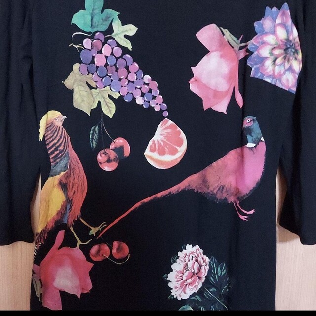 DESIGUAL(デシグアル)の新品　タグ付き　花と鳥　ワンピース　デシグアル レディースのワンピース(ひざ丈ワンピース)の商品写真