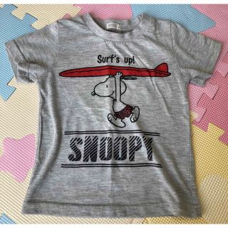 スヌーピー(SNOOPY)のスヌーピー　男の子半袖Tシャツ　90グレー(Tシャツ/カットソー)