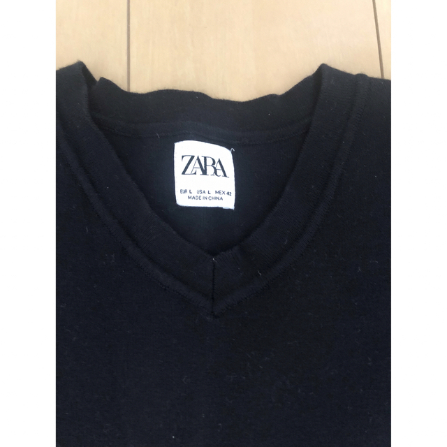 ZARA(ザラ)のZARA Vネック　ニットベスト メンズのトップス(ベスト)の商品写真