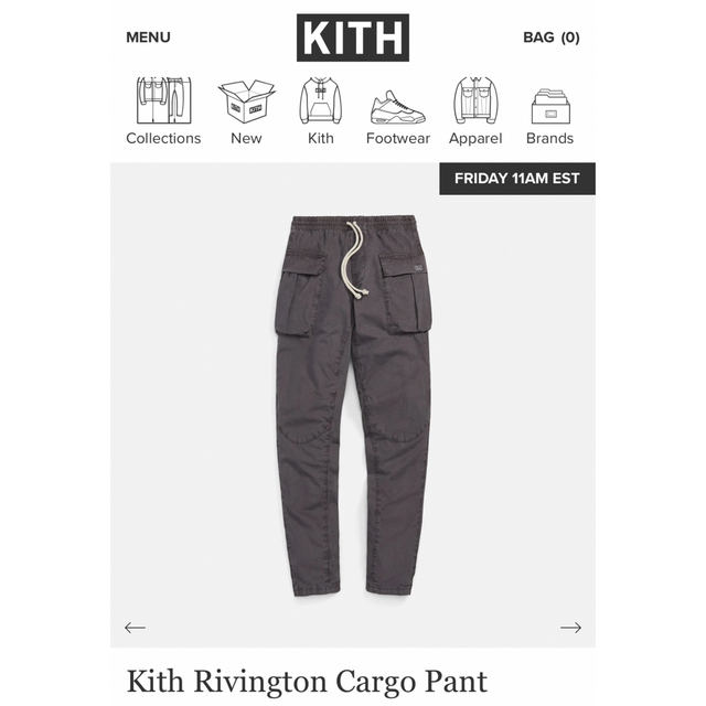 最新品通販 KITH Kith Rivington Cargo Pant Hurricaneの通販 by JILL's shop｜キスならラクマ 