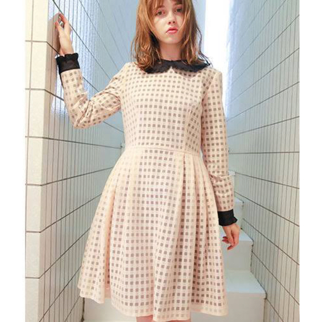 MILK ミルク シアーギンガムdress ワンピース 新品