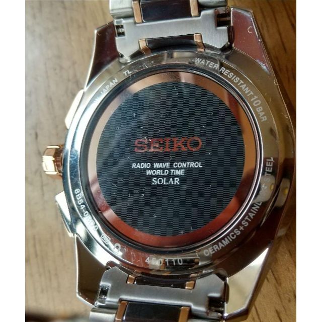 ◆精工舎SEIKO SAGA174 8B54-0BD0電波受信ソーラー腕時計