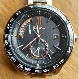 セイコー(SEIKO)の◆精工舎SEIKO SAGA174 8B54-0BD0電波受信ソーラー腕時計(腕時計(デジタル))