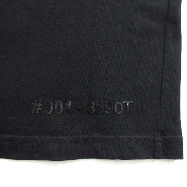 モンクレール 3D ロゴ 長袖 Tシャツ カットソー クルーネック 21AW 黒