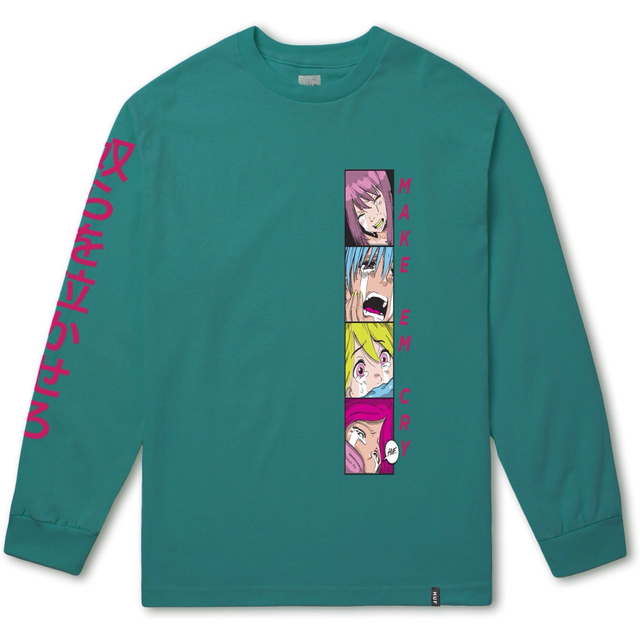 メンズHUF ロンT L MAKE EM CRY PT 2 L/S TE グリーン