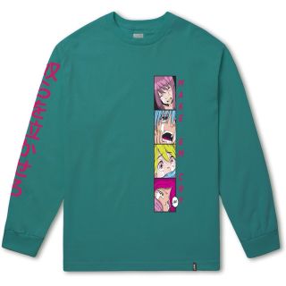 ハフ(HUF)のHUF ロンT L MAKE EM CRY PT 2 L/S TE グリーン(Tシャツ/カットソー(七分/長袖))