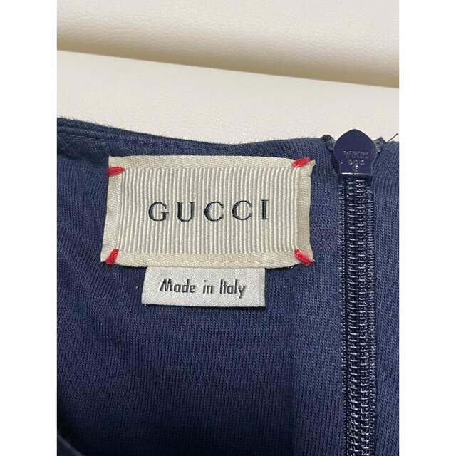 Gucci(グッチ)のGUCCI キッズワンピース　ハート柄 キッズ/ベビー/マタニティのキッズ服女の子用(90cm~)(ワンピース)の商品写真