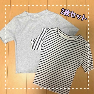 ジーユー(GU)の2枚セット売り　Tシャツ(Tシャツ(半袖/袖なし))