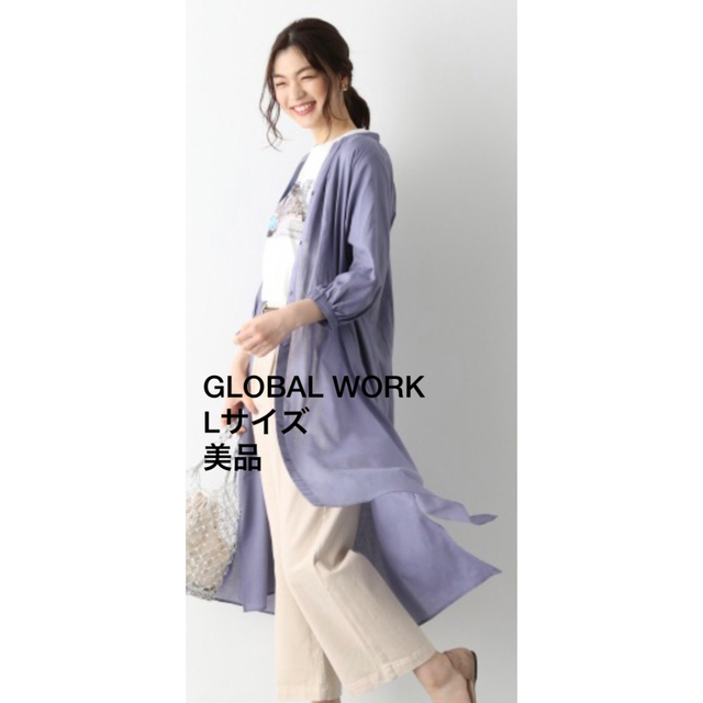 GLOBAL WORK GLOBAL WORK エアリーボイルスキッパーワンピース 7分袖ワンピースの通販 by Berry's shop|グローバルワークならラクマ