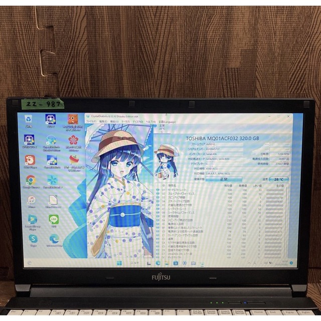 PC/タブレット ノートPC 富士通 - FujitsuノートパソコンBluetooth Windows11オフィス付きの 
