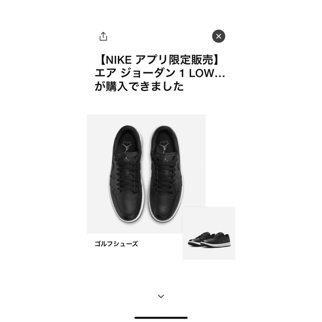 ひろつぐ様NIKE エアジョーダン1Low ゴルフクロコダイルスキン26.5cm-