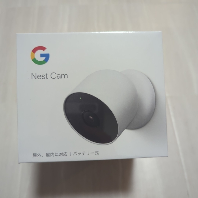 Google(グーグル)の新品未使用 Google Nest Cam(屋内、屋外対応 / バッテリー式) スマホ/家電/カメラのスマホ/家電/カメラ その他(防犯カメラ)の商品写真