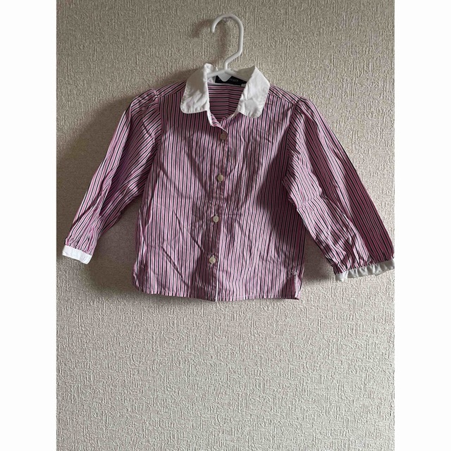 Ralph Lauren(ラルフローレン)のラルフローレン　ストライプシャツ　90cm キッズ/ベビー/マタニティのキッズ服女の子用(90cm~)(ブラウス)の商品写真