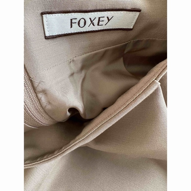 FOXEY - 最高品質 foxy ヘーゼル ベージュ ブラウン フレアスカートの