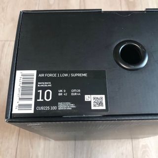 新品未使用 20AW Supreme air force 1 white 28
