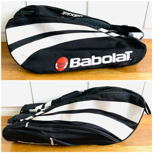 Babolat(バボラ)の【希少】バボラ『バボラチーム』テニスラケットバッグ／リュック／ラケットケース／黒 スポーツ/アウトドアのテニス(バッグ)の商品写真