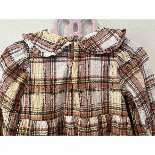 ZARA(ザラ)のZARA チェックワンピース(3〜4years) キッズ/ベビー/マタニティのキッズ服女の子用(90cm~)(ワンピース)の商品写真