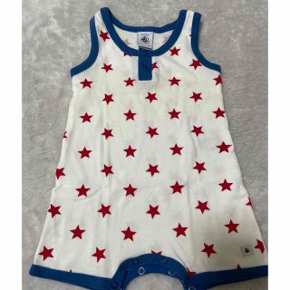 プチバトー(PETIT BATEAU)のPETIT BATEAU（67cm/6m）ロンパース(ロンパース)