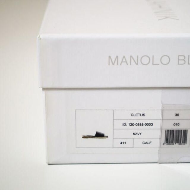 マノロブラニク MANOLO BLAHNIK ミュール エスパドリーユ フラット