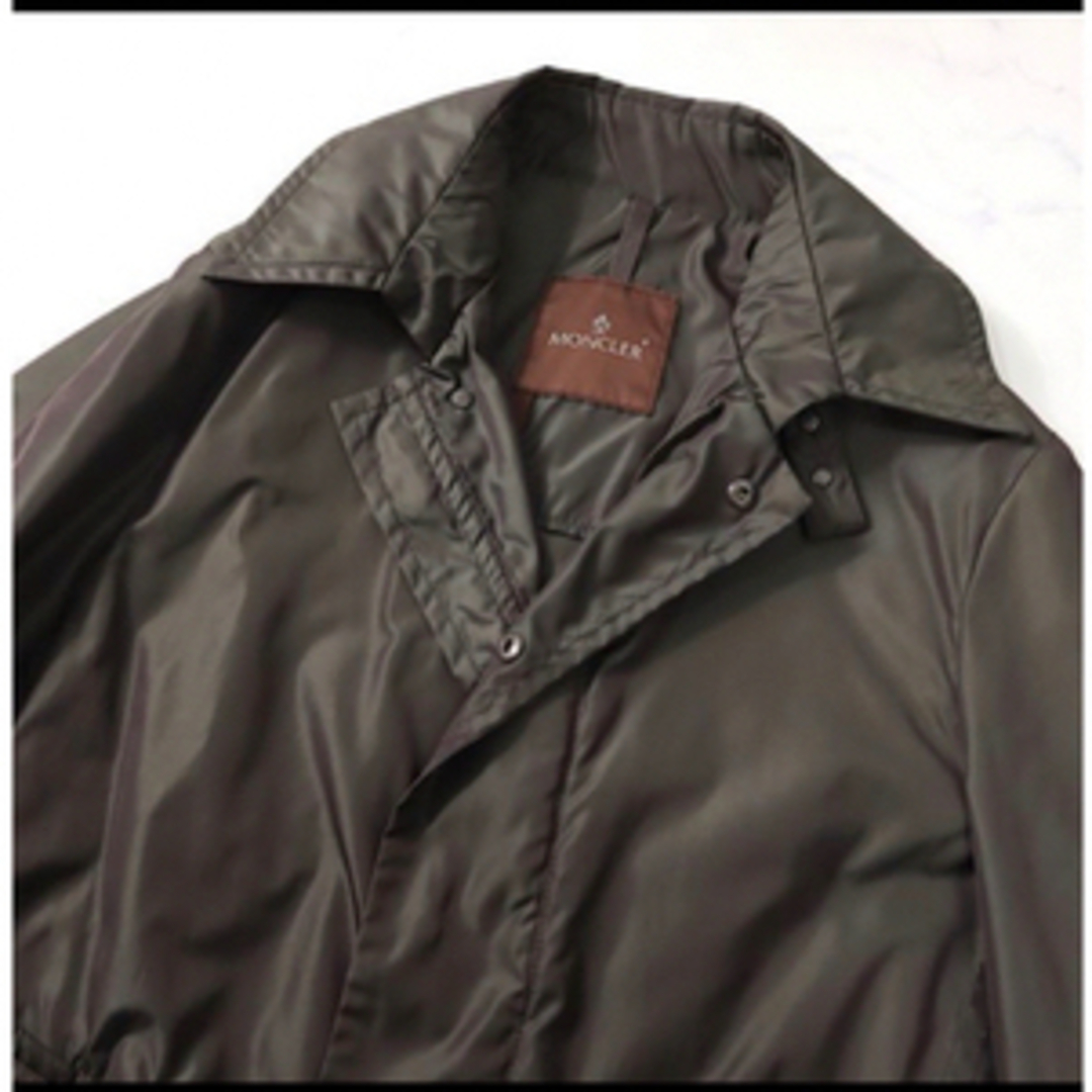 MONCLER(モンクレール)のモンクレール MONCLER コート ベルト付き ダークグリーン メンズのジャケット/アウター(トレンチコート)の商品写真