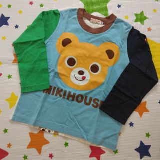 ミキハウス(mikihouse)のゆぴ様専用　ミキハウス プッチーくんお顔たくさん長袖Tシャツ 100cm マルチ(Tシャツ/カットソー)